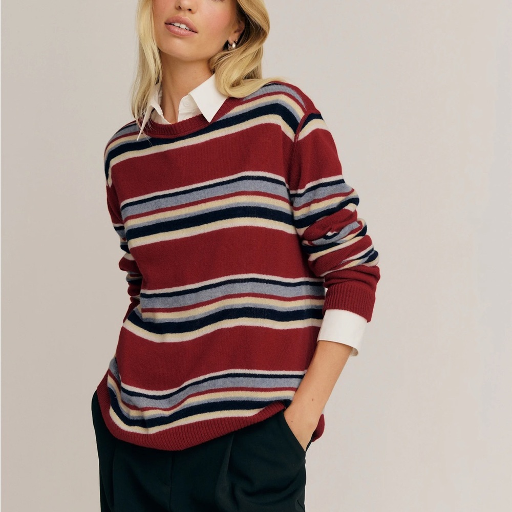 ISO reformation boyfriend sweater in striped